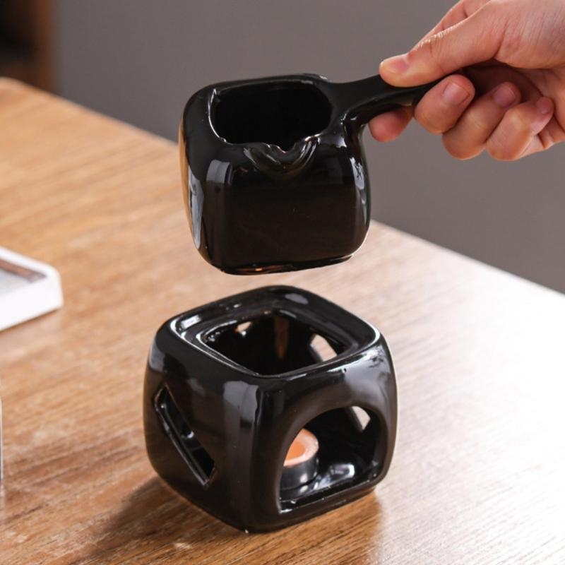 Fondue Pot Ceramic - User Friendly Aromatherapies Oil Burners Chocolate