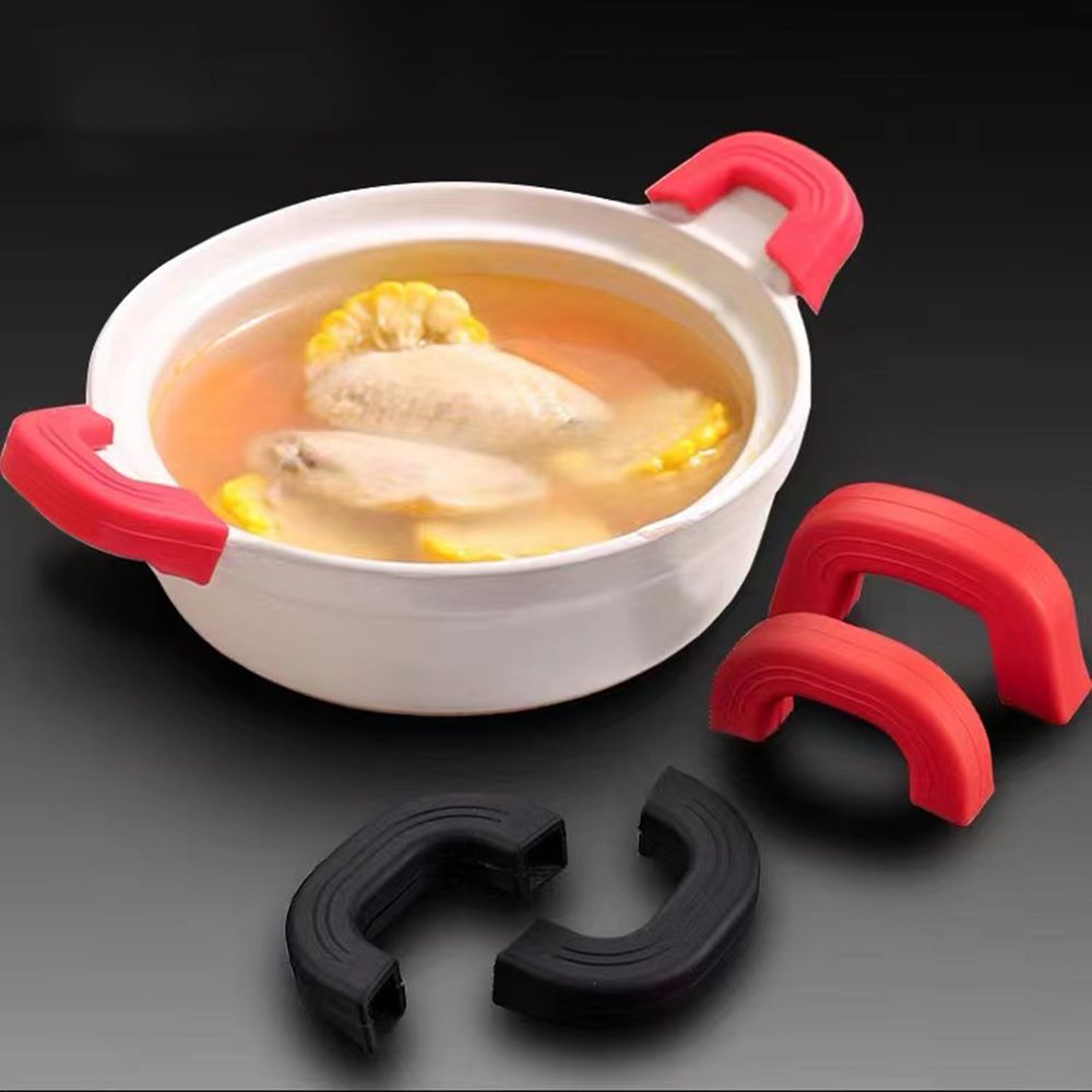 Dosa Pan Iron - 2PCS Silicone Anti-Scald Pot Handle Cover