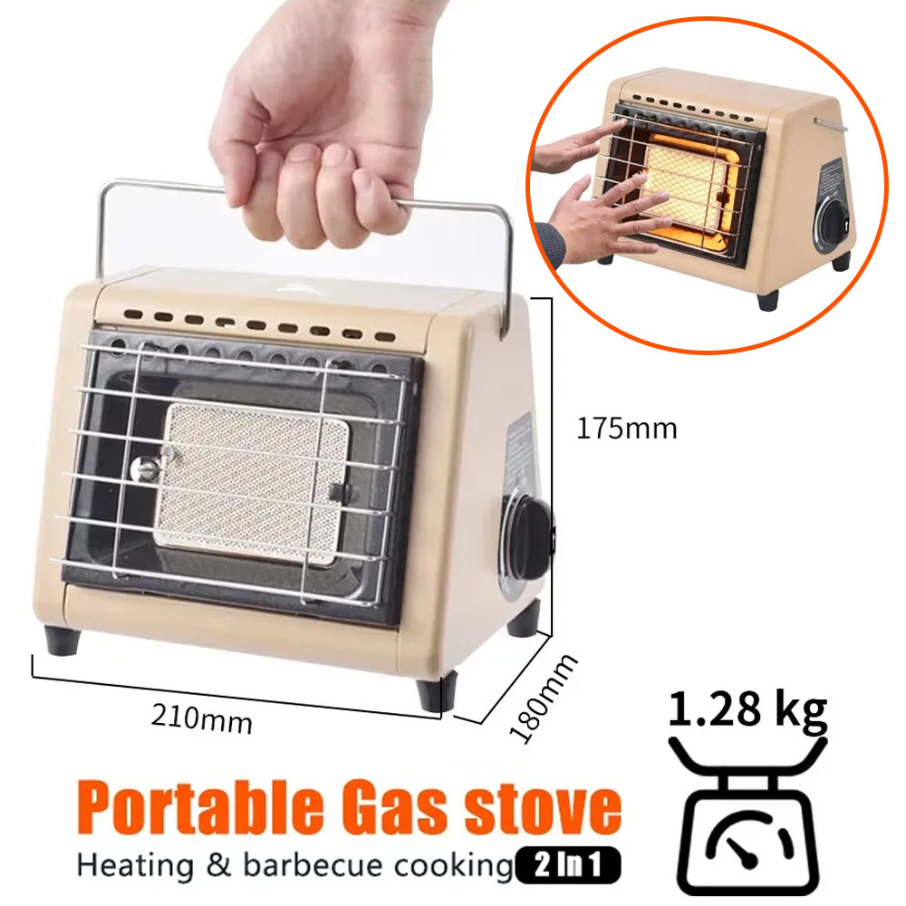 Portable 2 in 1 Gas Stove Heat - Home Cooking Heater recension och pris