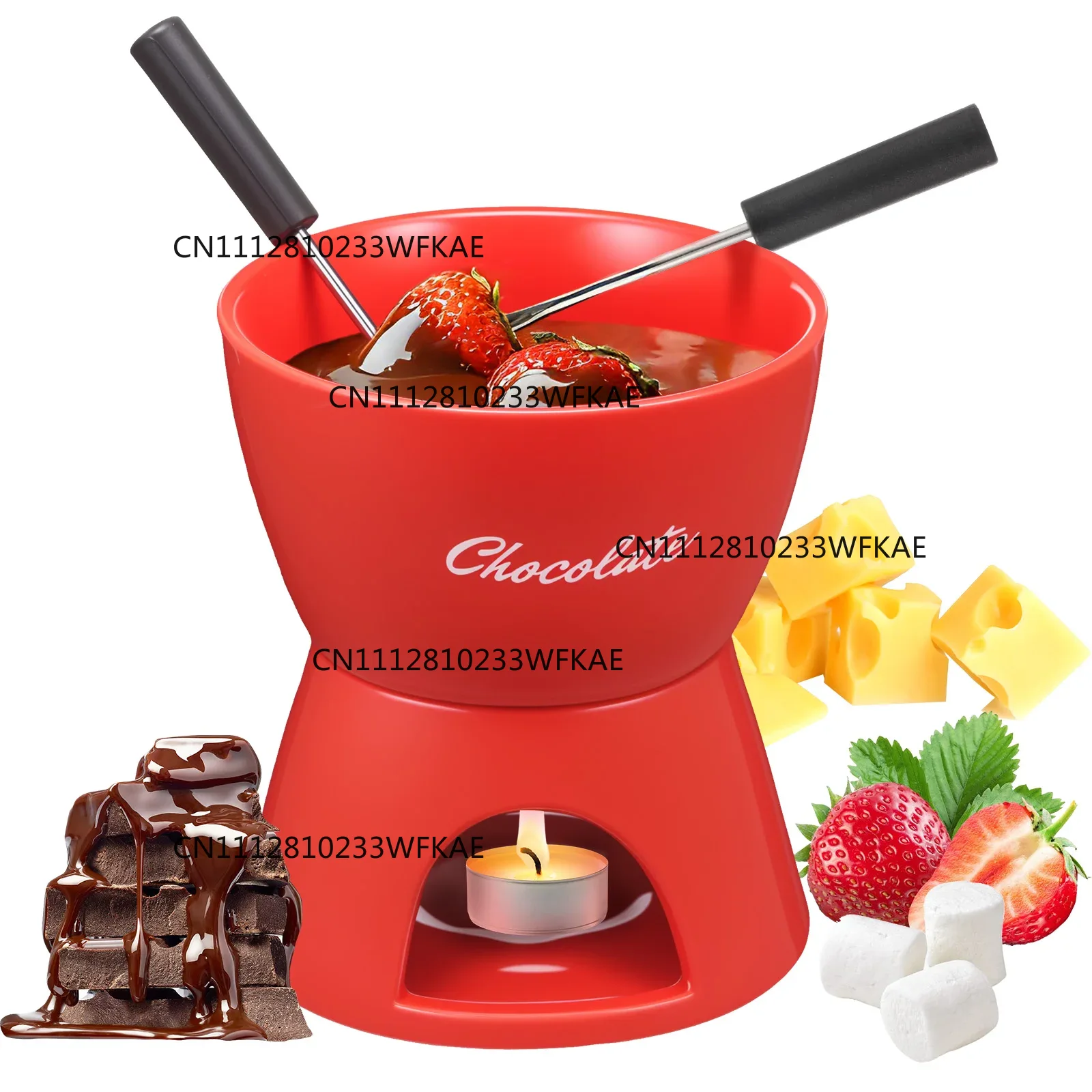 Ceramic Chocolate Chafing Dish - Fondue Pot Ceramic recension och pris