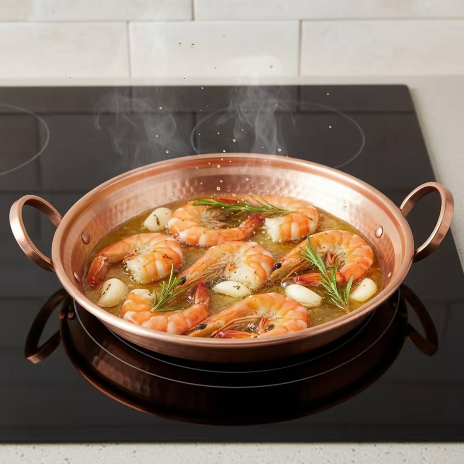 Copper Pan twoHandle Pan with  - Home Cooking Host recension och pris