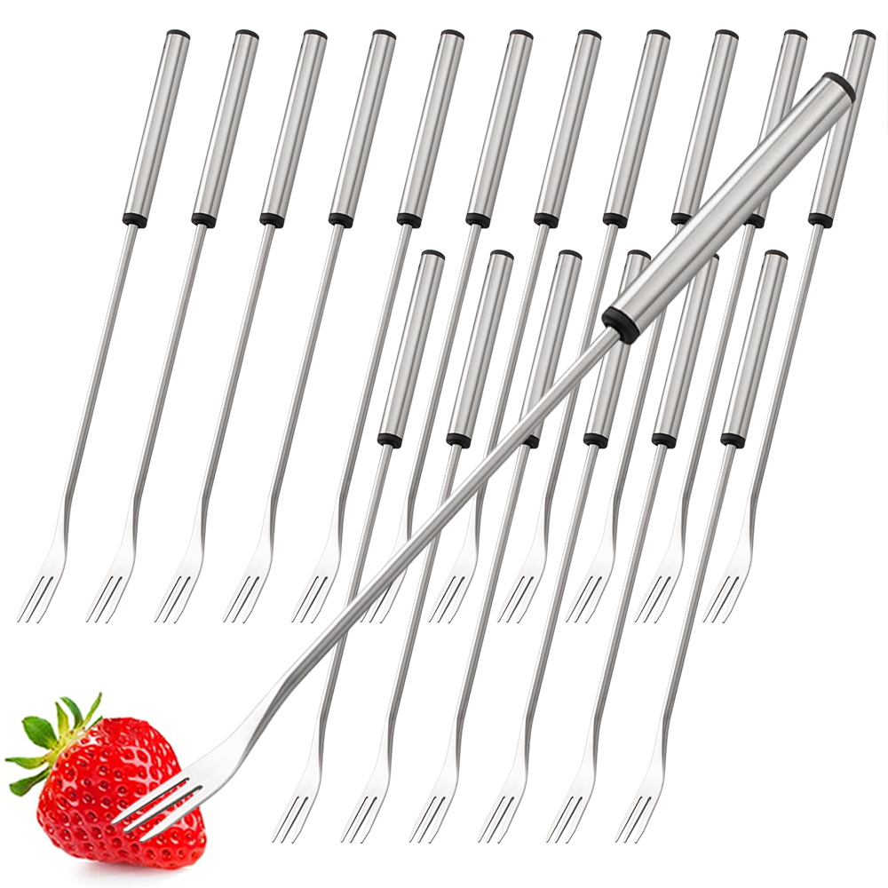 6/12/18Pcs Silver Stainless St - Fondue Pot Ceramic recension och pris