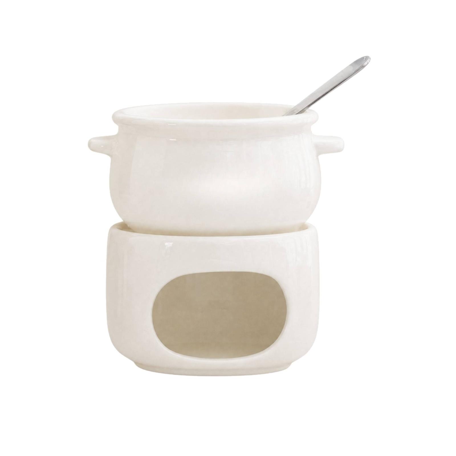 Candle-Heated Ceramic Melting  - Fondue Pot Ceramic recension och pris
