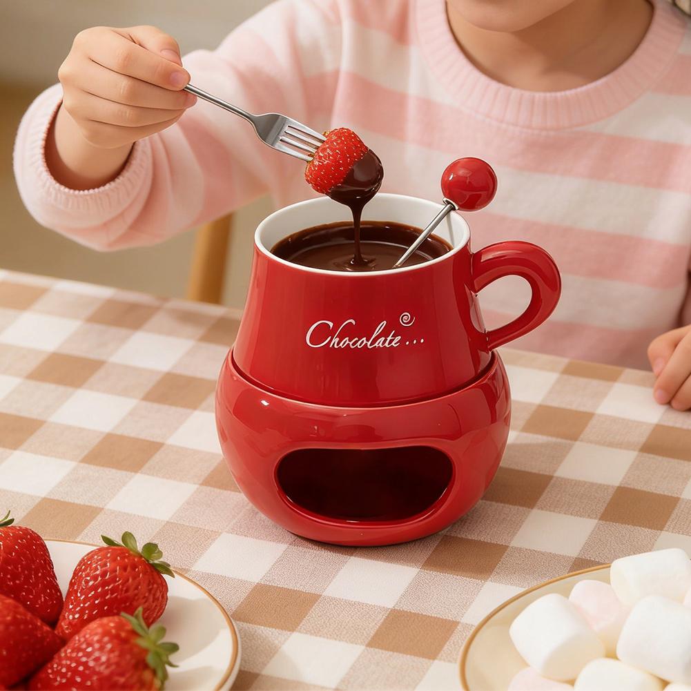 Chocolate Fondue Cup Ceramic W - Fondue Pot Ceramic recension och pris