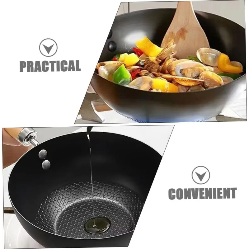 Uncoated Flat Bottom Wok Small - Dosa Pan Iron recension och pris