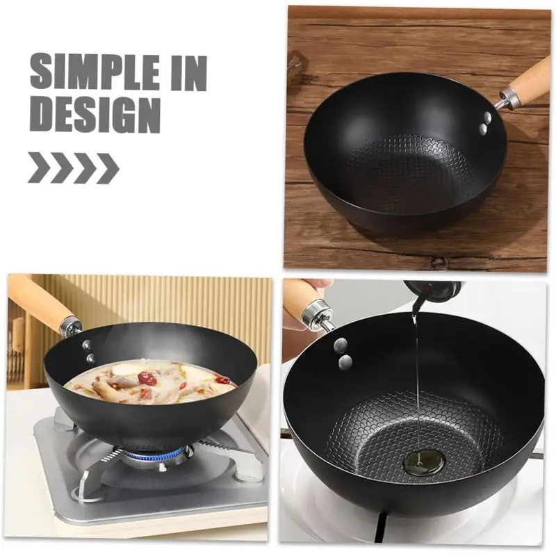 Uncoated Flat Bottom Wok Small - Dosa Pan Iron recension och pris