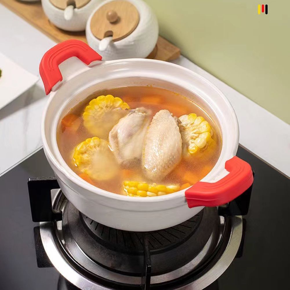 2PCS Silicone Anti-Scald Pot H - Dosa Pan Iron recension och pris