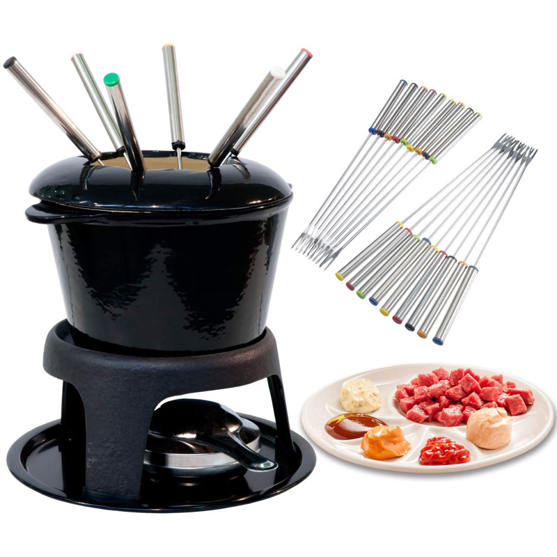 6Pcs Stainless Steel Chocolate - Fondue Pot Ceramic recension och pris