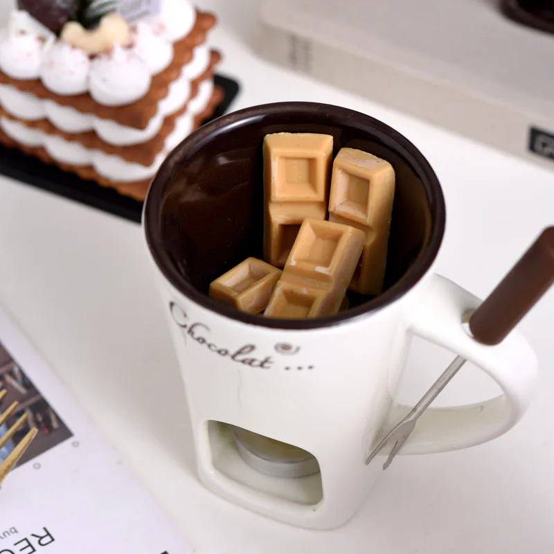 Fondue Mug Cheese Butter Melt  - Fondue Pot Ceramic recension och pris